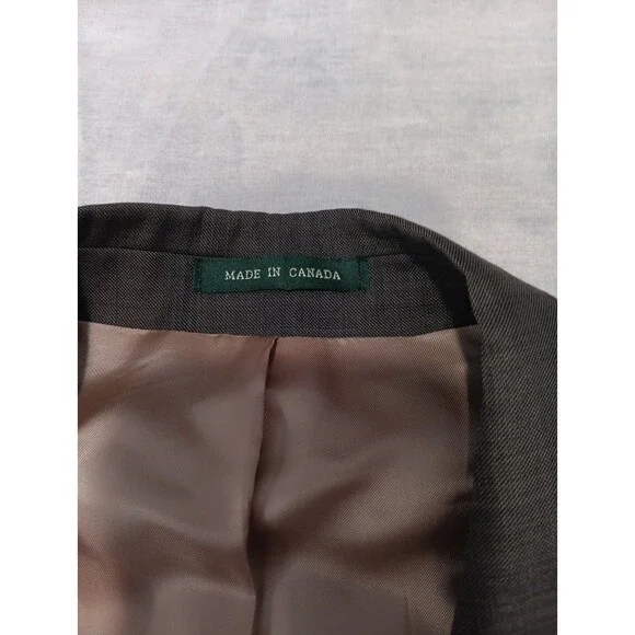 Lauren Ralph Lauren Wool Blazer Jacket Men’s 46L Macy's Brown - Picture 2 of 7